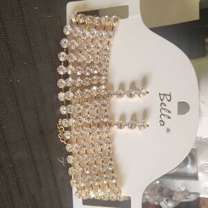 Dance Wear Chocker And Earrings Set